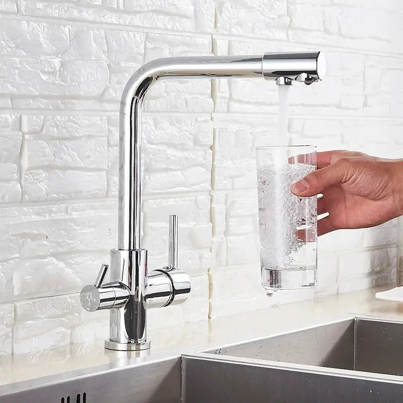 Chrome Dual Handle Faucet