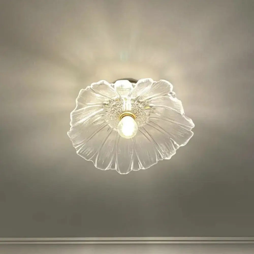 Brass Glass Ceiling Light