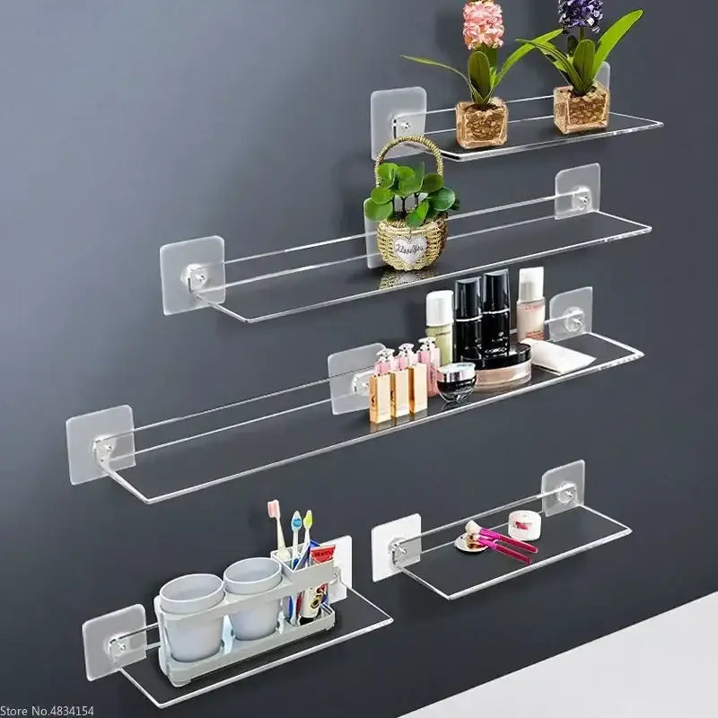 Clear Acrylic Wall Shelf