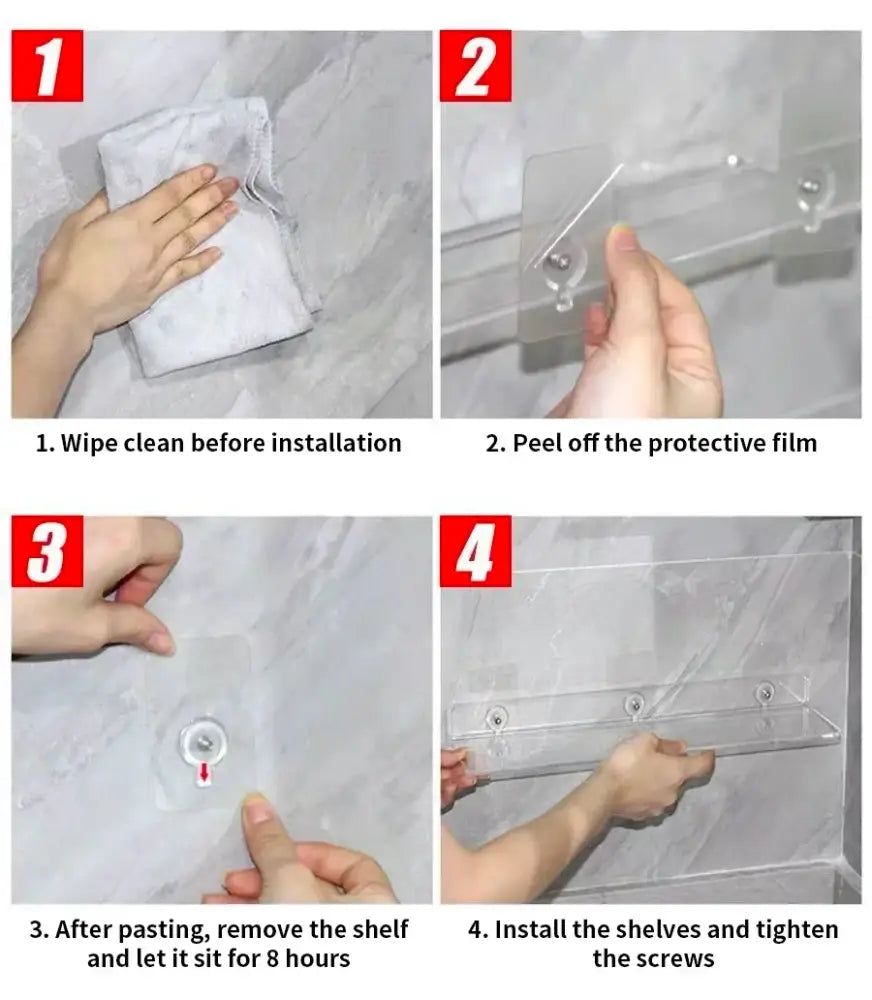 Clear Acrylic Wall Shelf