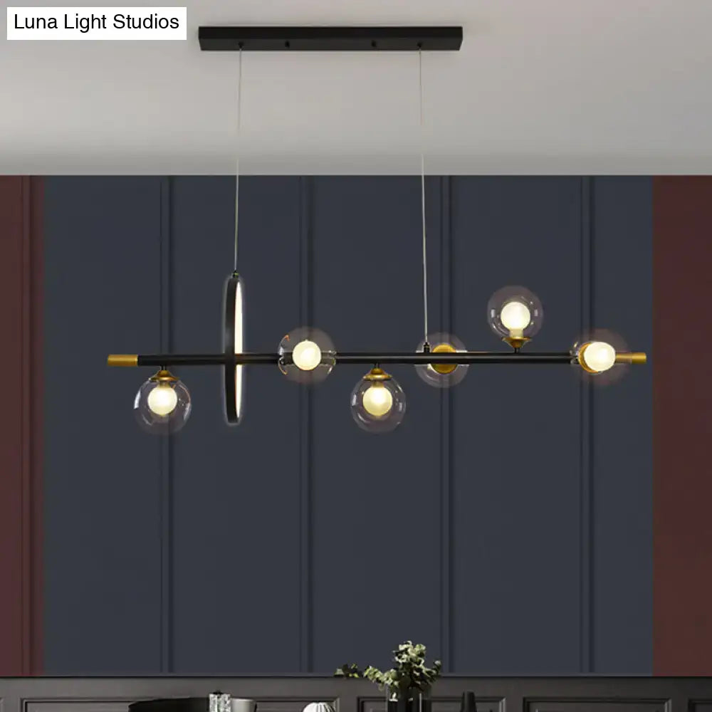Black Brass Island Chandelier