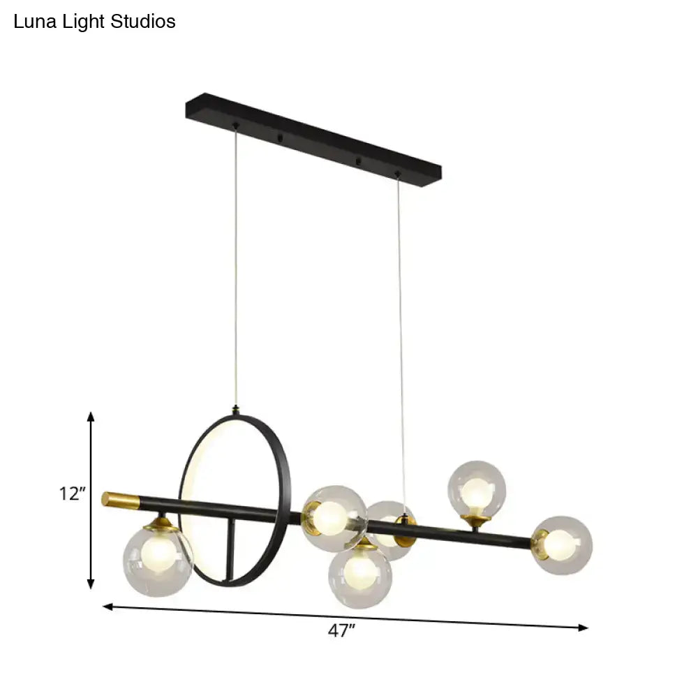 Black Brass Island Chandelier