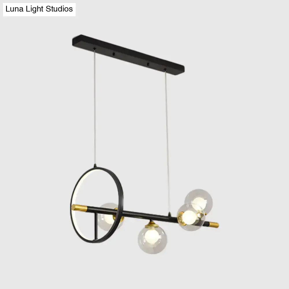 Black Brass Island Chandelier