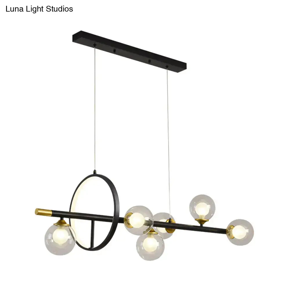 Black Brass Island Chandelier