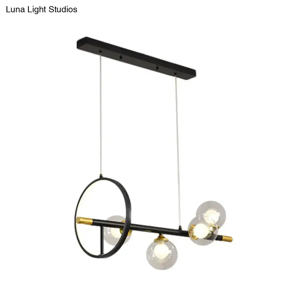 Black Brass Island Chandelier