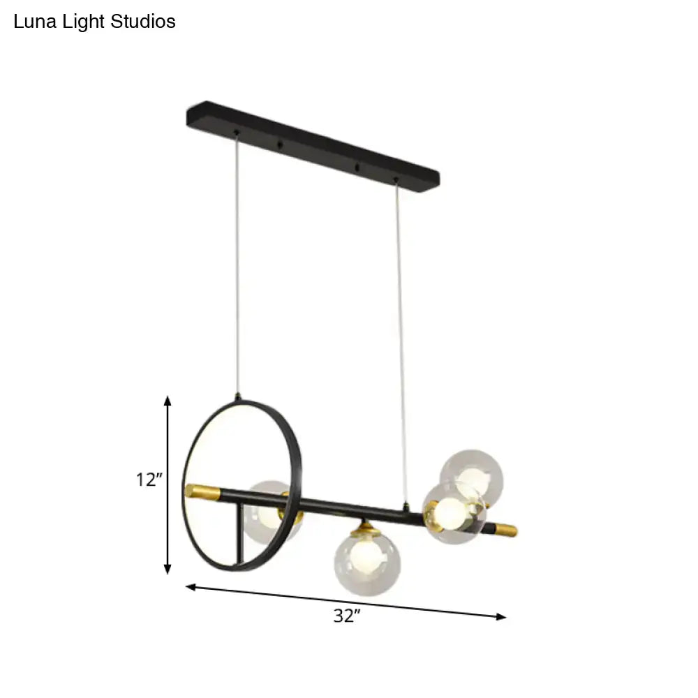 Black Brass Island Chandelier