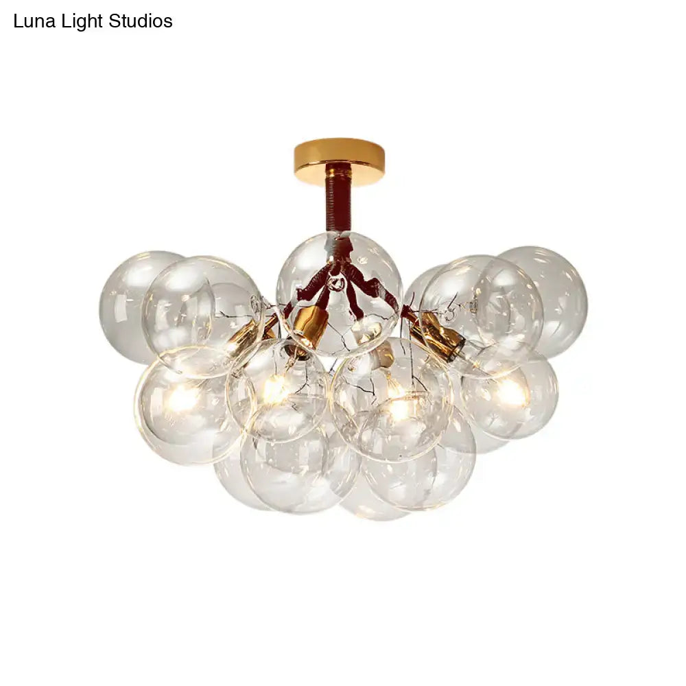Brass Black Bubble Light