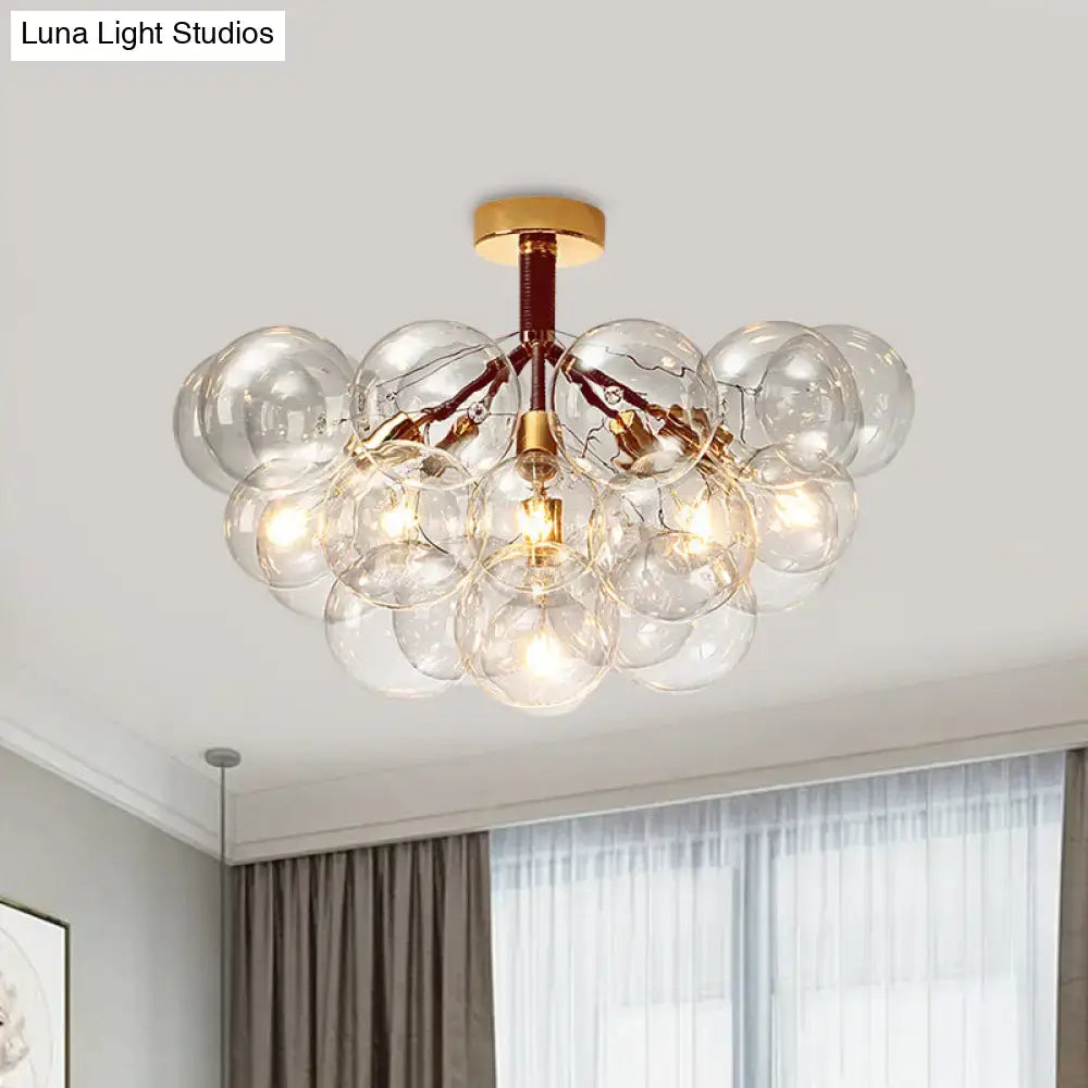 Brass Black Bubble Light