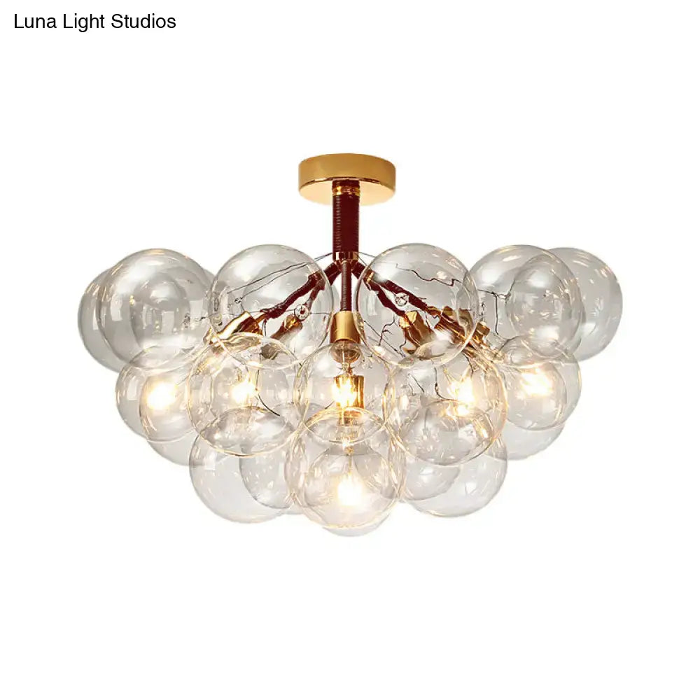 Brass Black Bubble Light