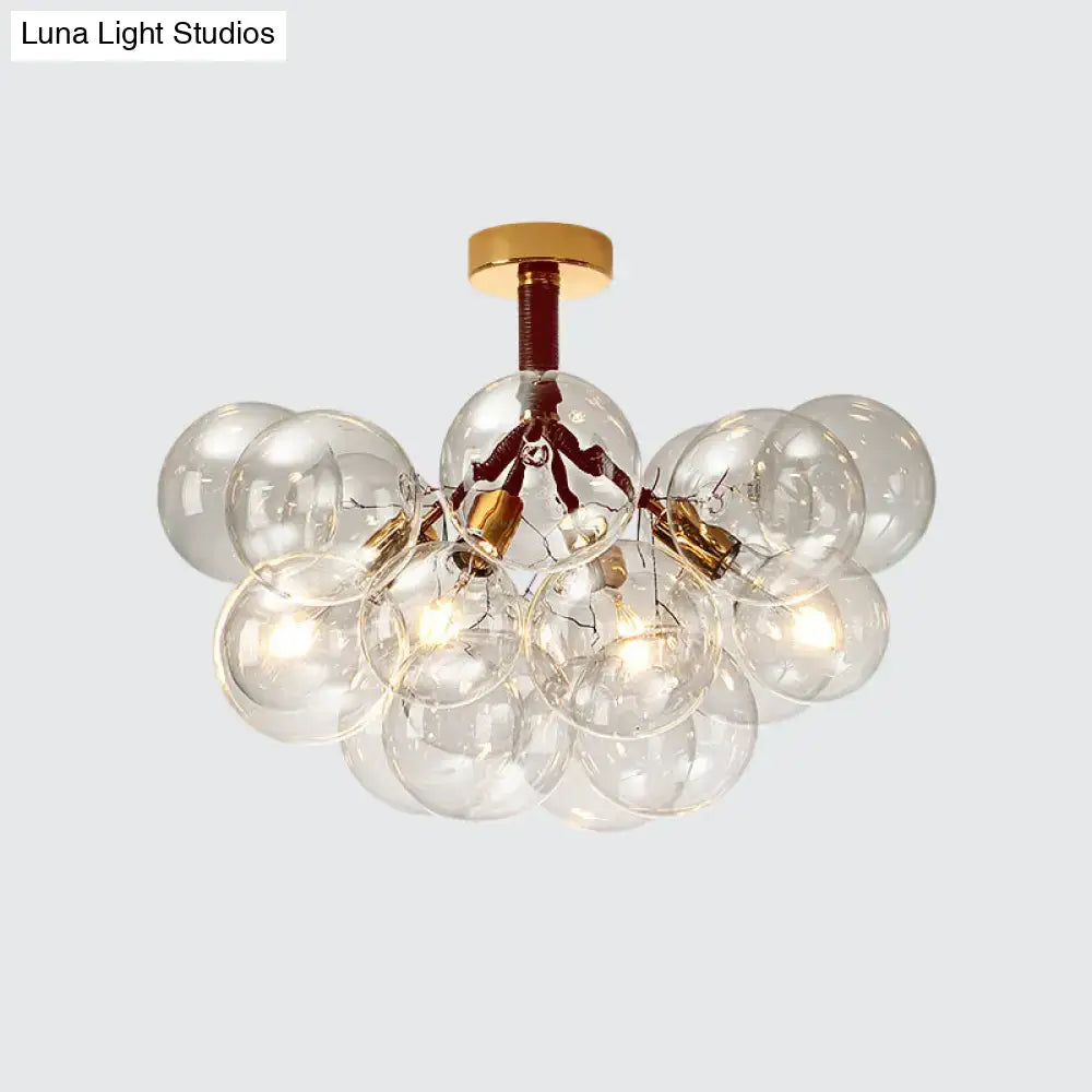 Brass Black Bubble Light