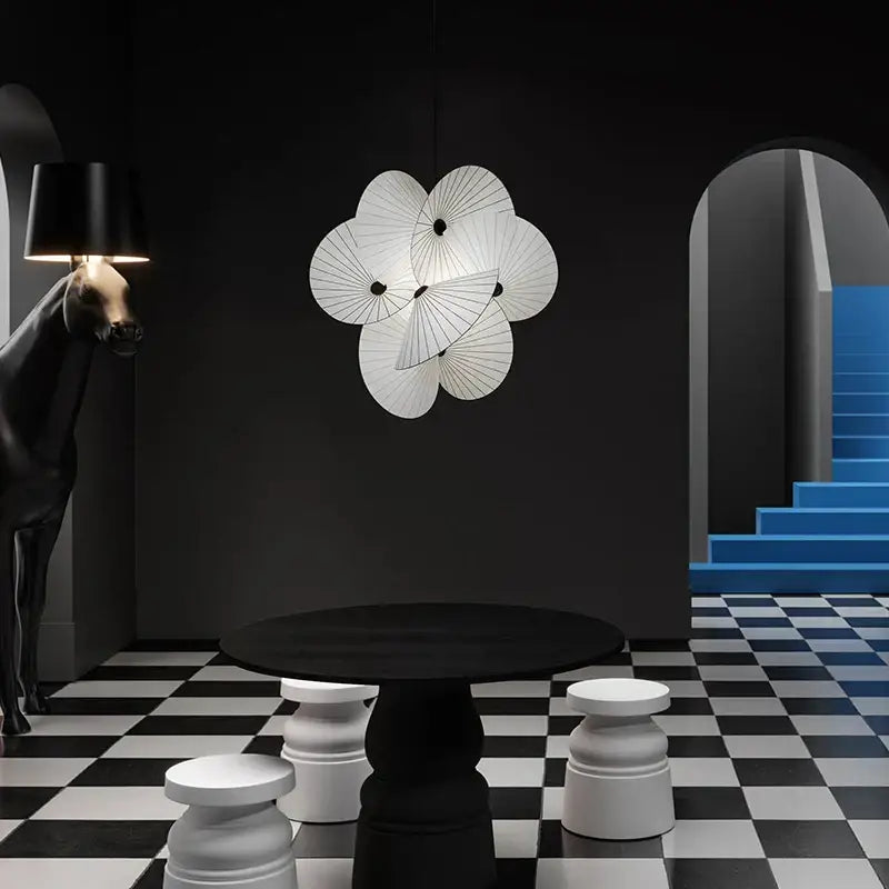 White Minimalist LED Chandelier