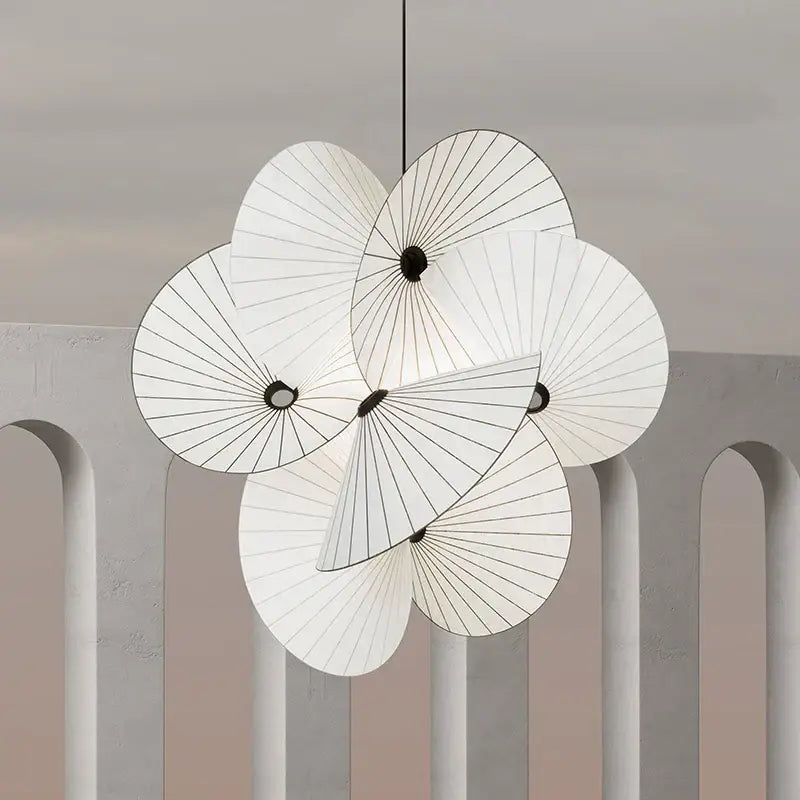 White Minimalist LED Chandelier