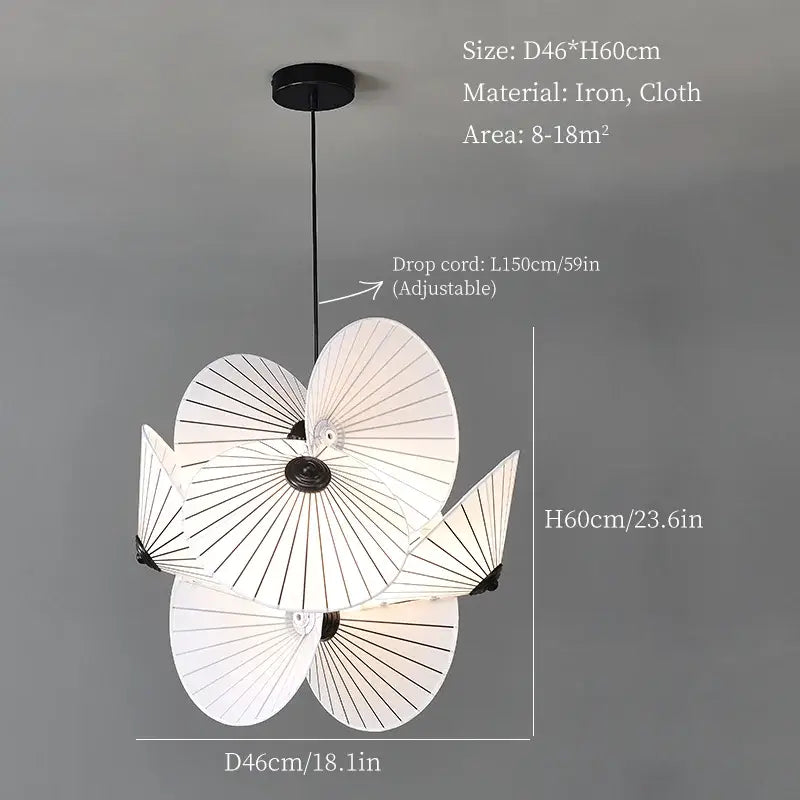 White Minimalist LED Chandelier