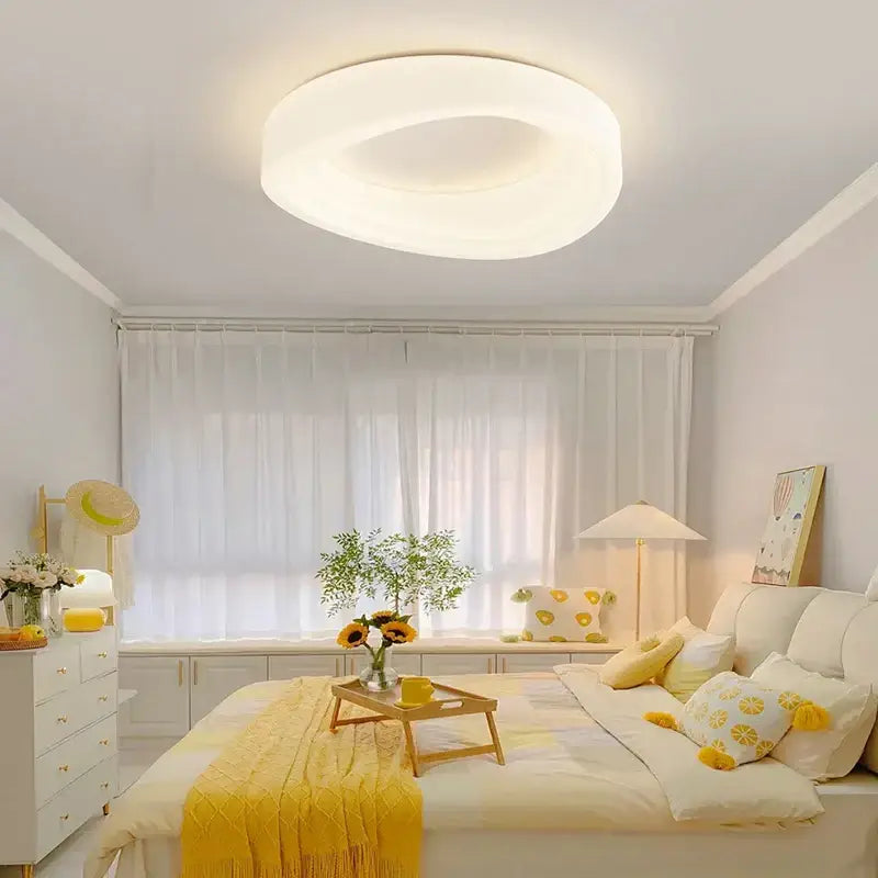 White LED Cookie Chandelier
