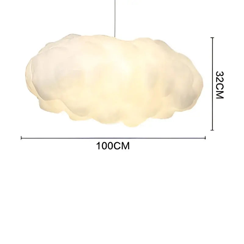 White Cotton Pendant Light