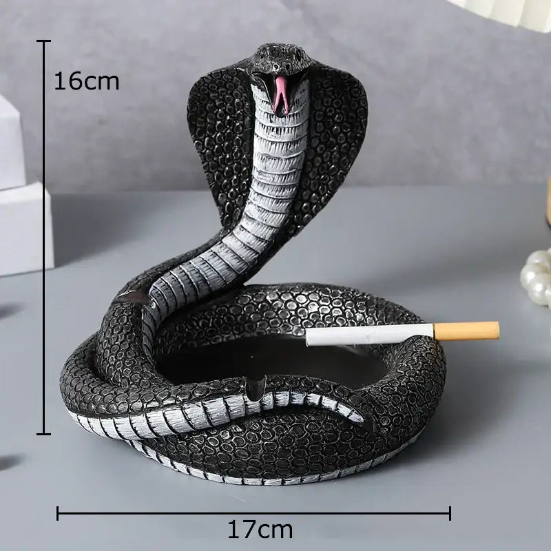 Orange Resin Cobra Ashtray