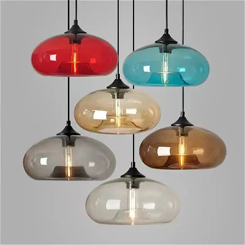 Amber Gray LED Pendant Light