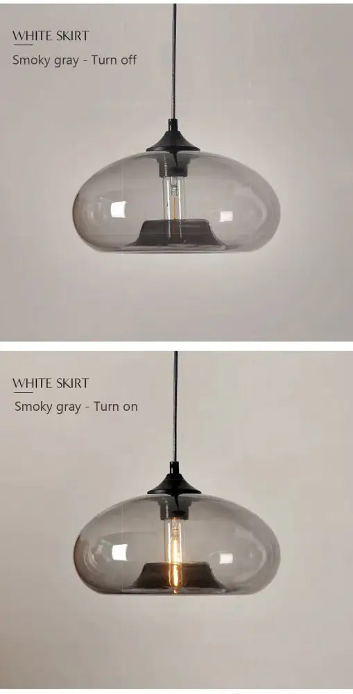 Amber Gray LED Pendant Light