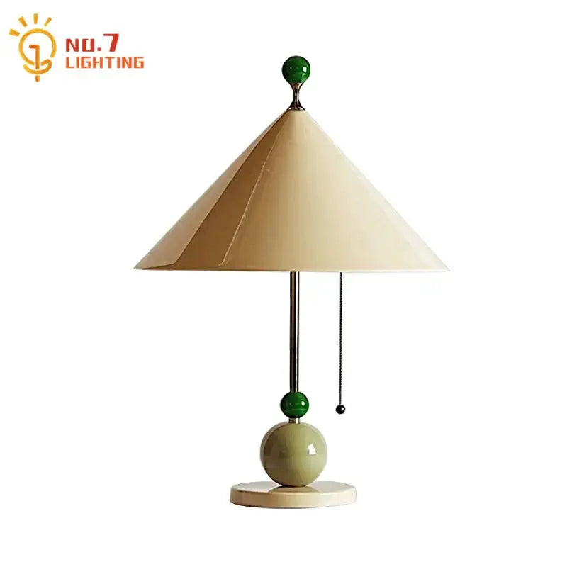 Green Umbrella Table Lamp