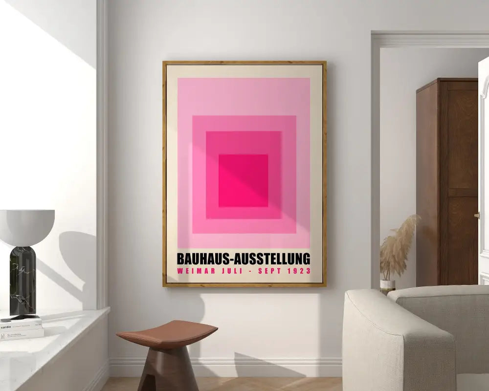 Beige Upholstered Armchair Poster