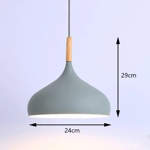 Industrial Brass Pendant Light