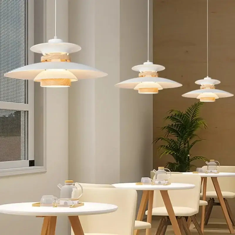 Amber Umbrella LED Chandelier