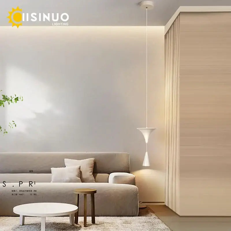White Bronze Cone Pendant