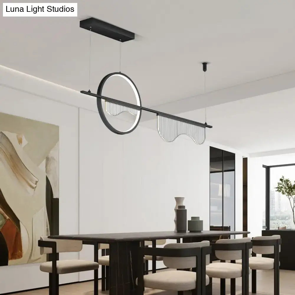Black Geometric Pendant Light