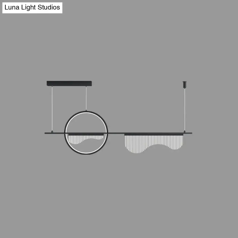 Black Geometric Pendant Light