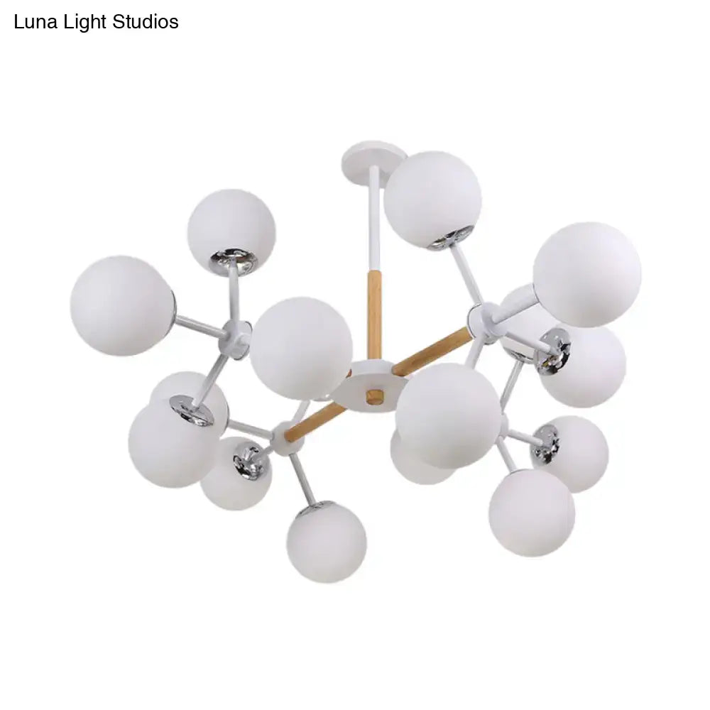 White Globe Chandelier