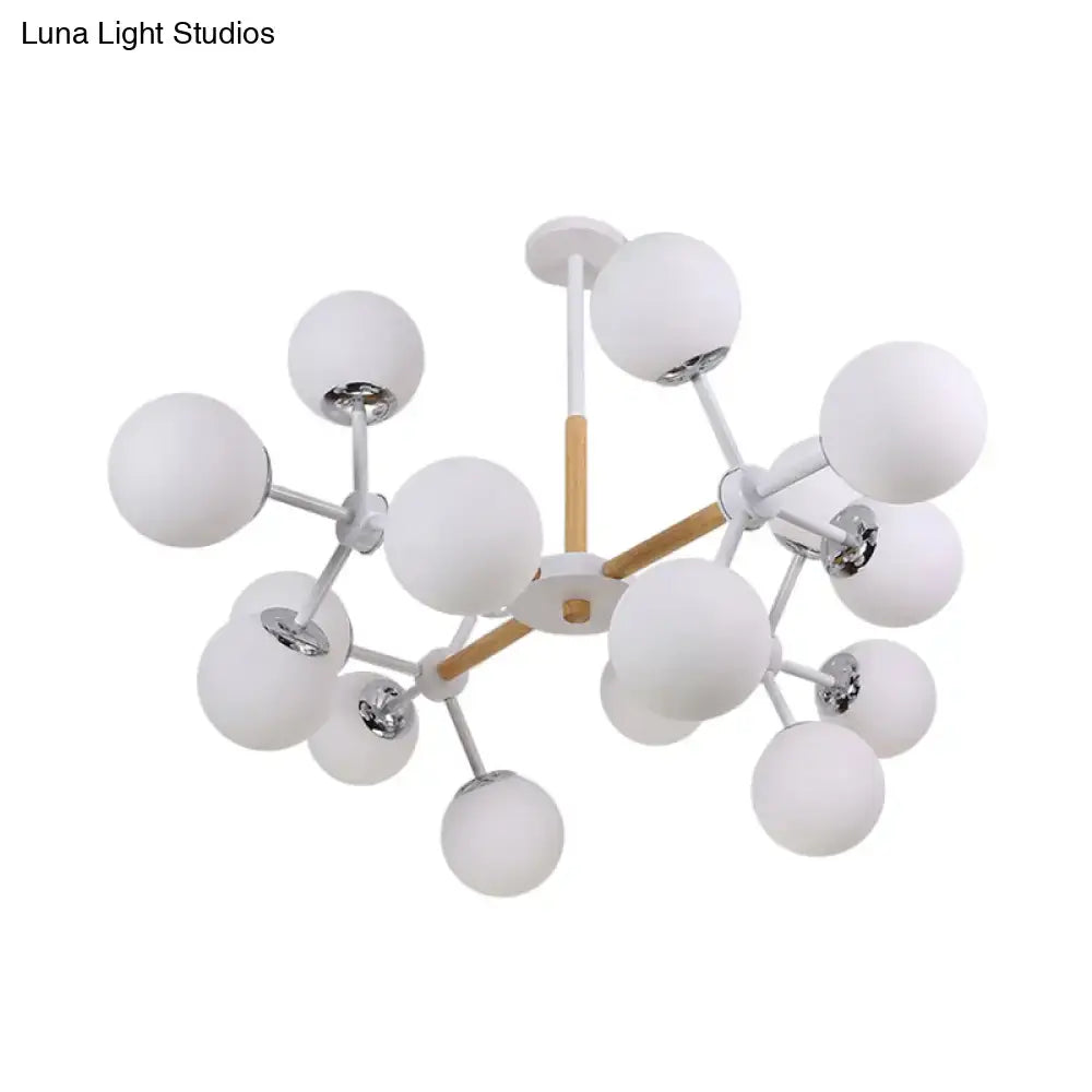 White Globe Chandelier