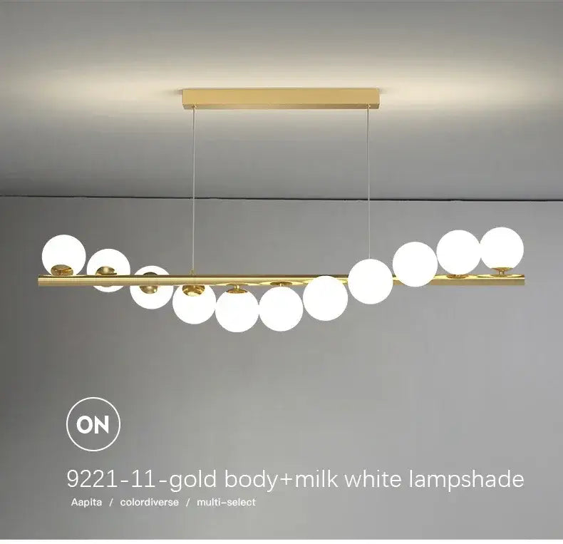 Gold Glass Ceiling Chandelier