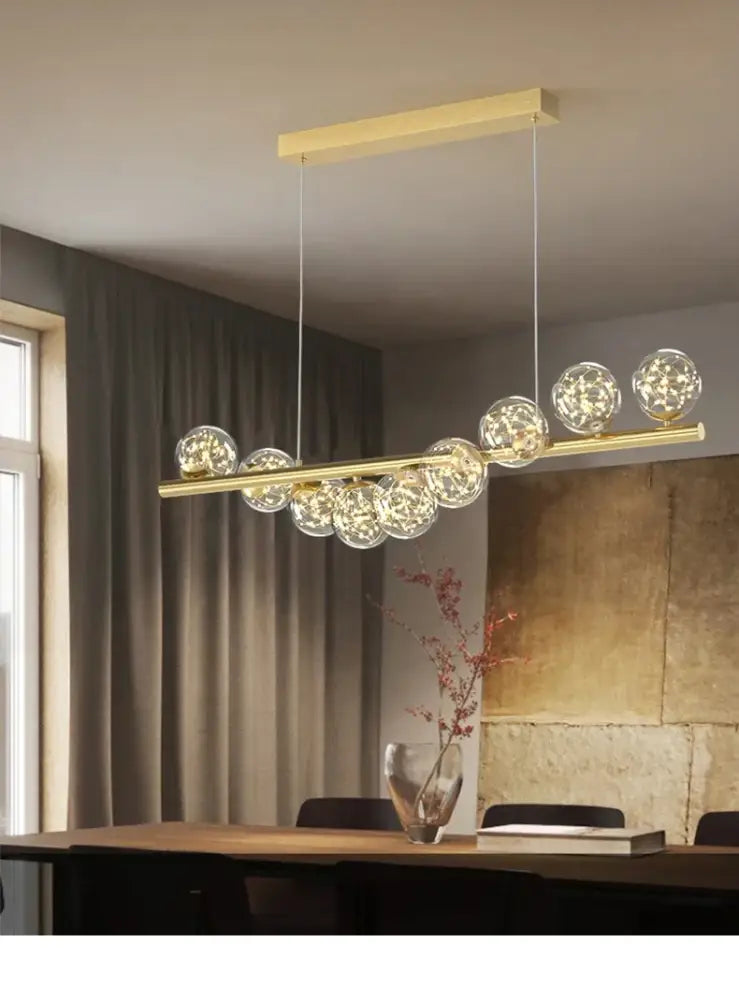Gold Glass Ceiling Chandelier