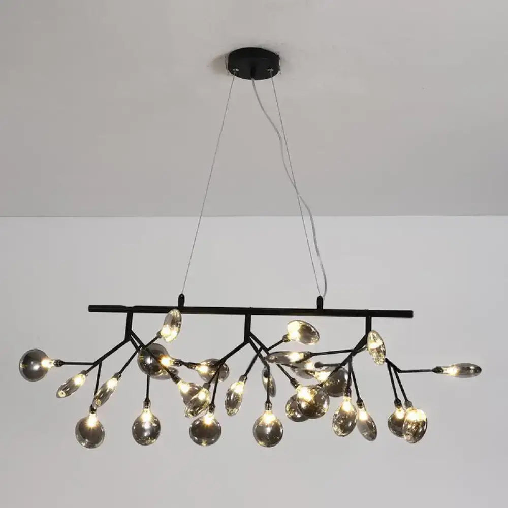 Gold Branch Glass 36-Light Pendant