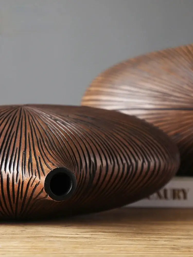 Light Brown Resin Vase