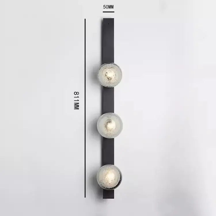 Brushed Brass Bubble Sconce