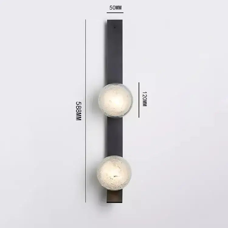 Brushed Brass Bubble Sconce