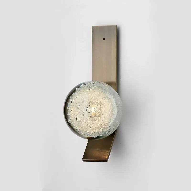 Brushed Brass Bubble Sconce