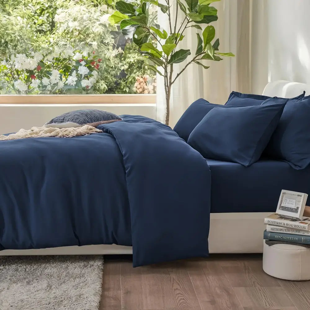 Black Satin Duvet Set
