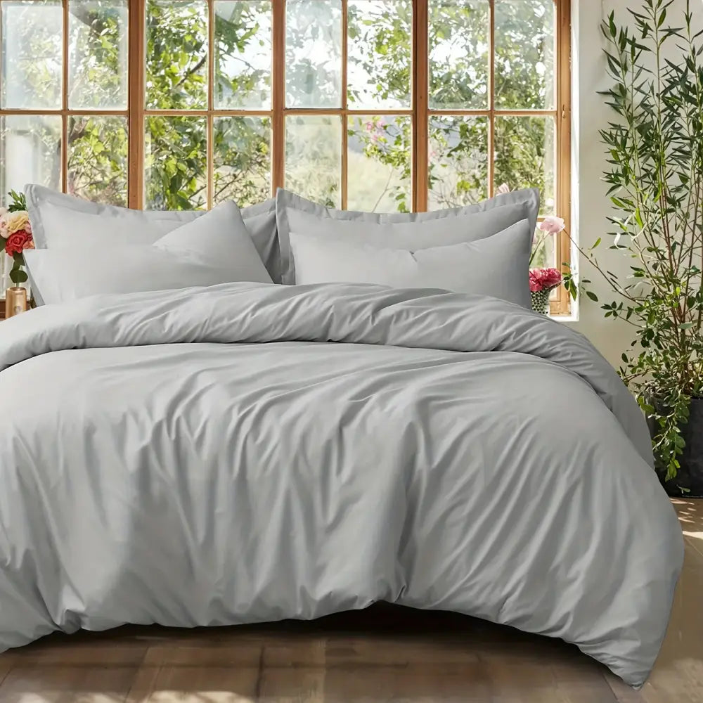 Black Satin Duvet Set