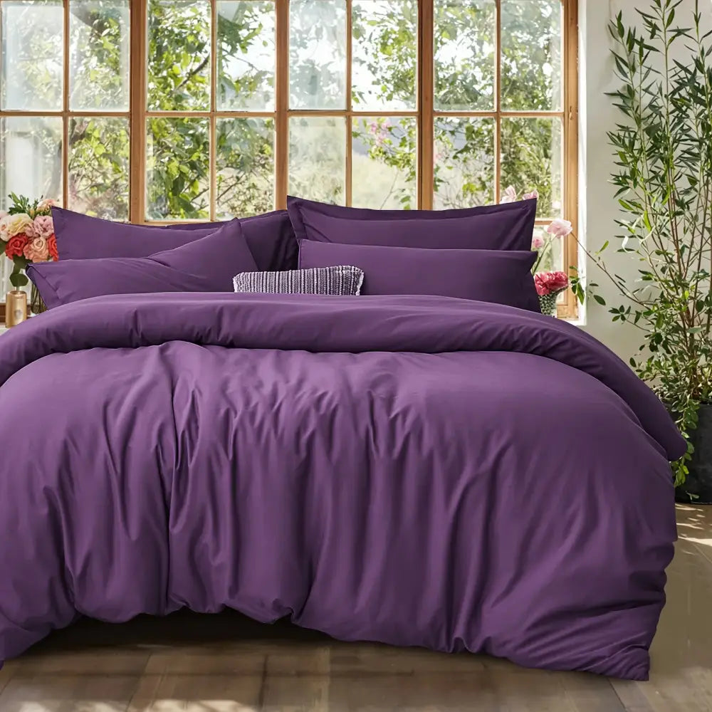 Black Satin Duvet Set