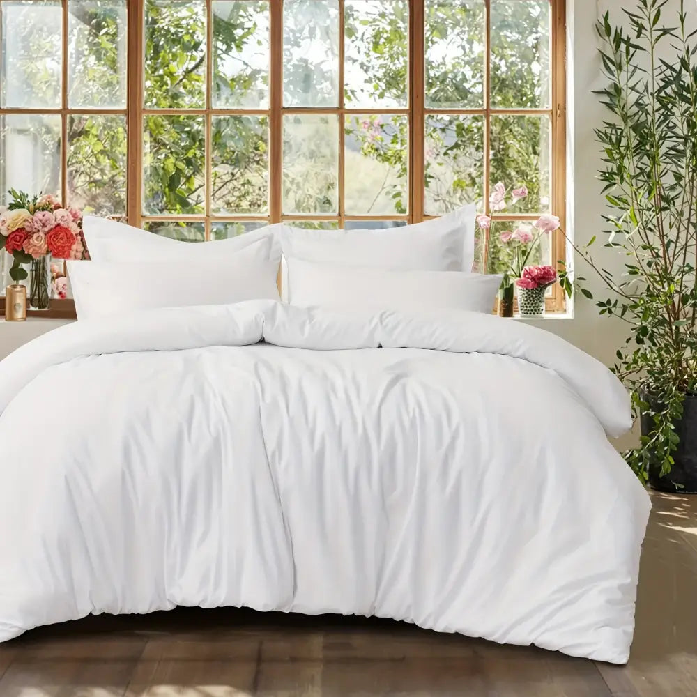 Black Satin Duvet Set