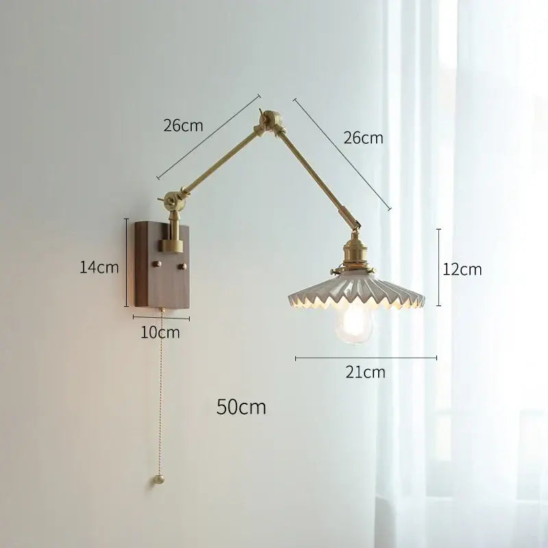 Copper Swing Arm Lamp