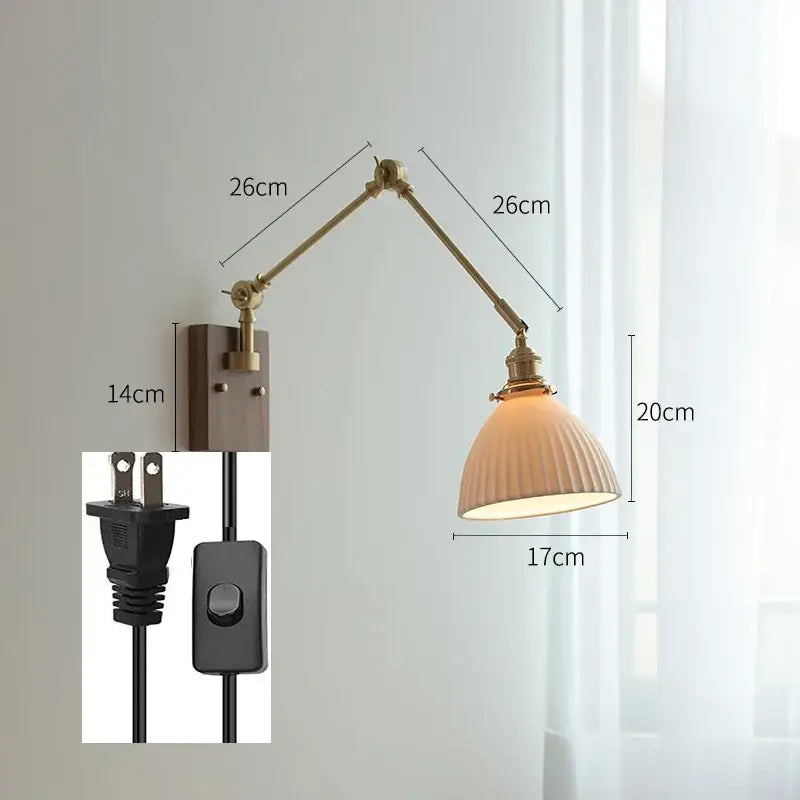 Copper Swing Arm Lamp