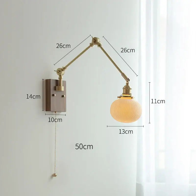 Copper Swing Arm Lamp