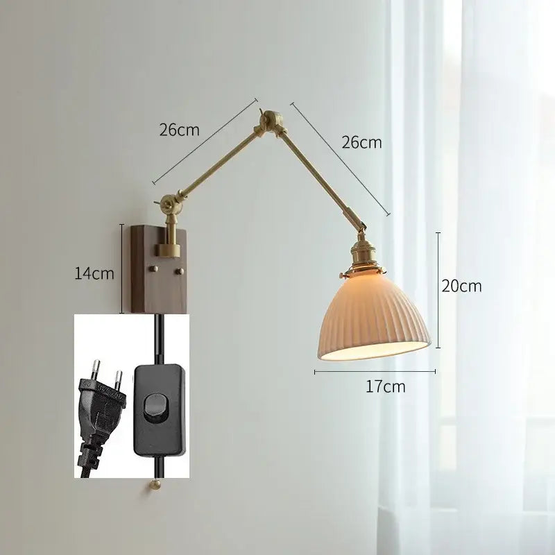 Copper Swing Arm Lamp