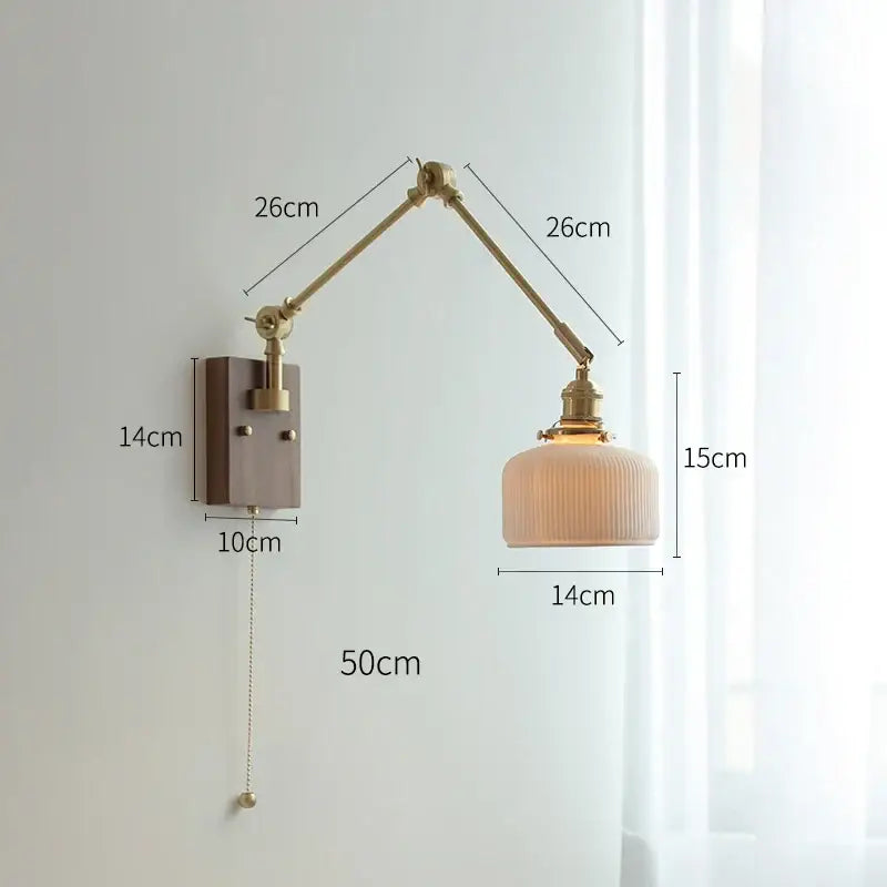 Copper Swing Arm Lamp
