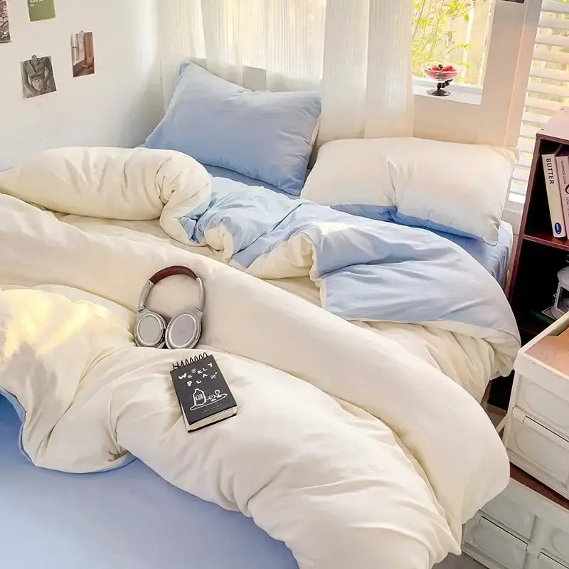 Cream Cotton Bedding Set