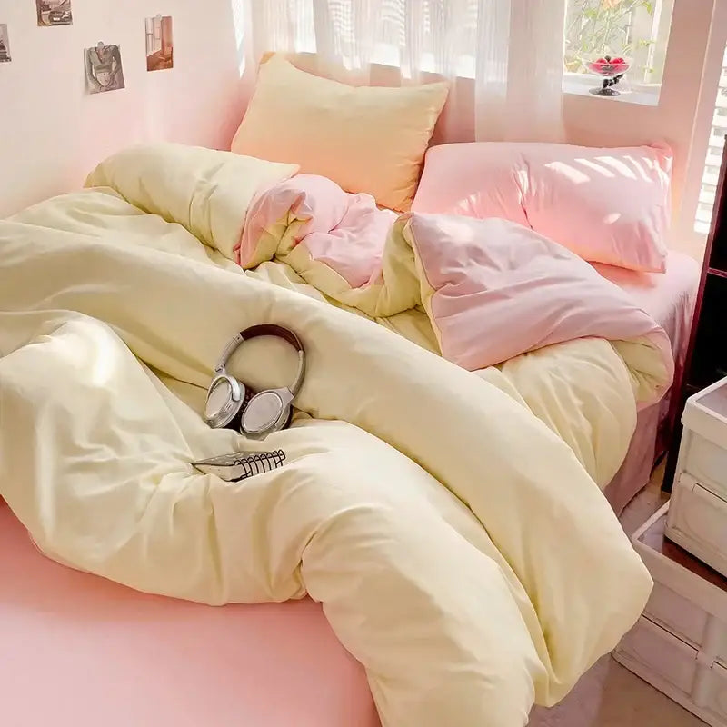 Cream Cotton Bedding Set
