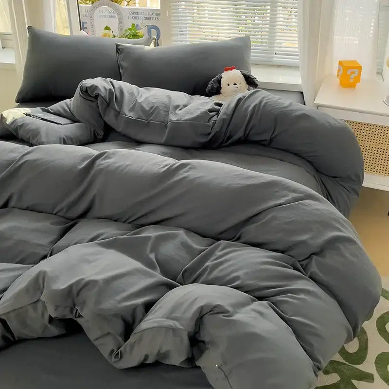 Cream Cotton Bedding Set